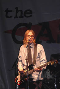 Moe plays in front of the CASBY banner. Photo by Lanny Pizzingrilli.