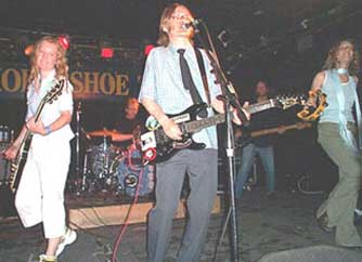 the gang's all here at the 'shoe, 6/28/03. (l-r): Kris, Dave, Moe Brad and Renee.